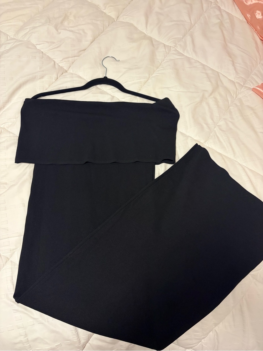 Zara Black Off-Shoulder dress